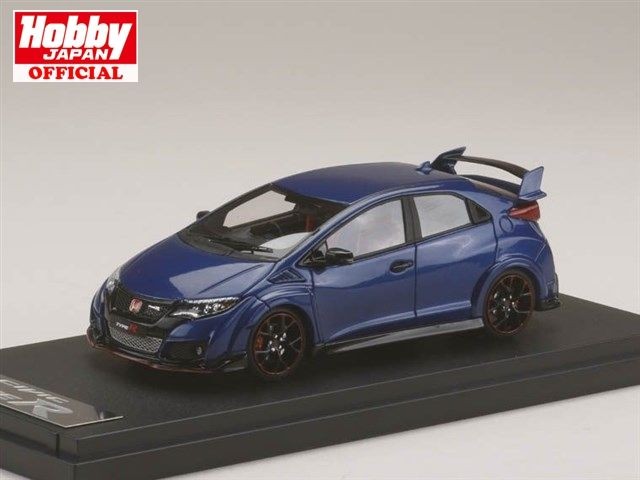 1/43 Honda Civic Type R (FK2) Blue Resin Car Model เครื่องประดับพรีเมี่ยม