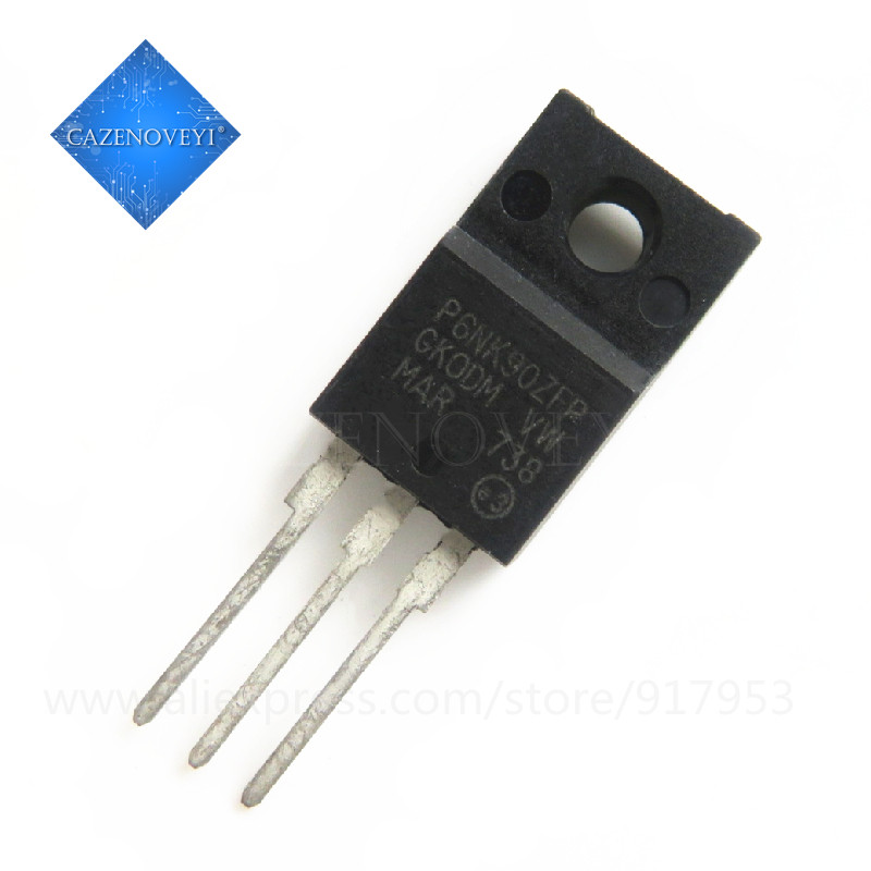 10 ชิ้น STP6NK90ZFP STP6NK90ZF STP6NK90Z STP6NK90 P6NK90ZFP P6NK90 6N90 TO-220F ใหม่ Original ในสต็อ