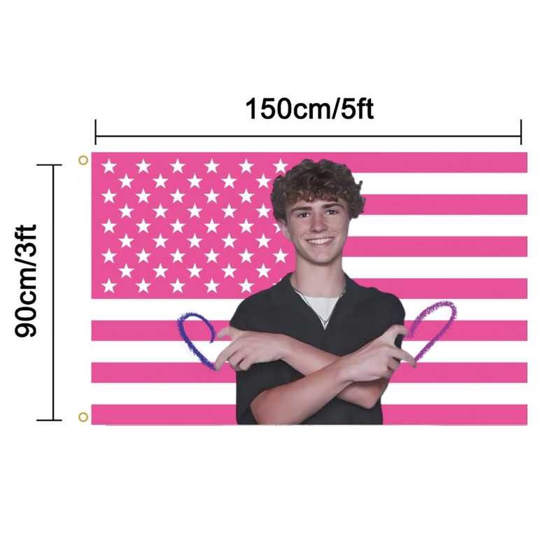 Walker Celebrity fg Pink American Flag Flag Flag 90x150cm