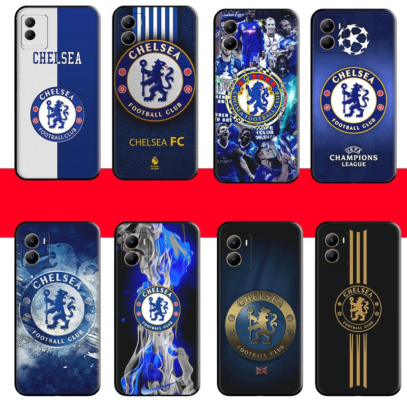 Chelsea Club โลโก้สําหรับ Vivo S17T Y77T Y78M Y27 Y27S Y03 Y30T Y18 TPU Spot พลาสติกสีดํานุ่มกรณี