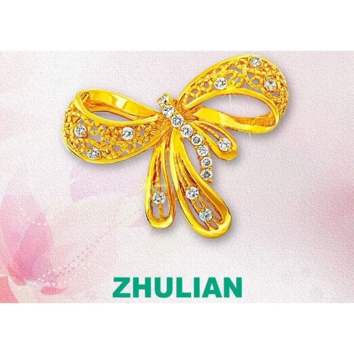 เข็มกลัดชุบทอง Zhulian(BH5013)