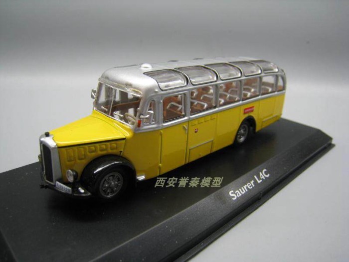 จัดส่งฟรี 1/72 SAURER L4C Swiss Sola ไปรษณีย์รถบัส Swiss ไปรษณีย์รุ่น 106