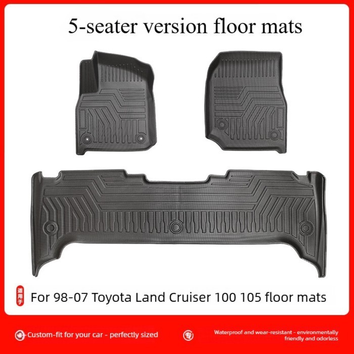 TPE interior floor mats are suitable for Toyota Land Cruiser Prado LC200 LC80 LC95 LC100 LC105 LC20