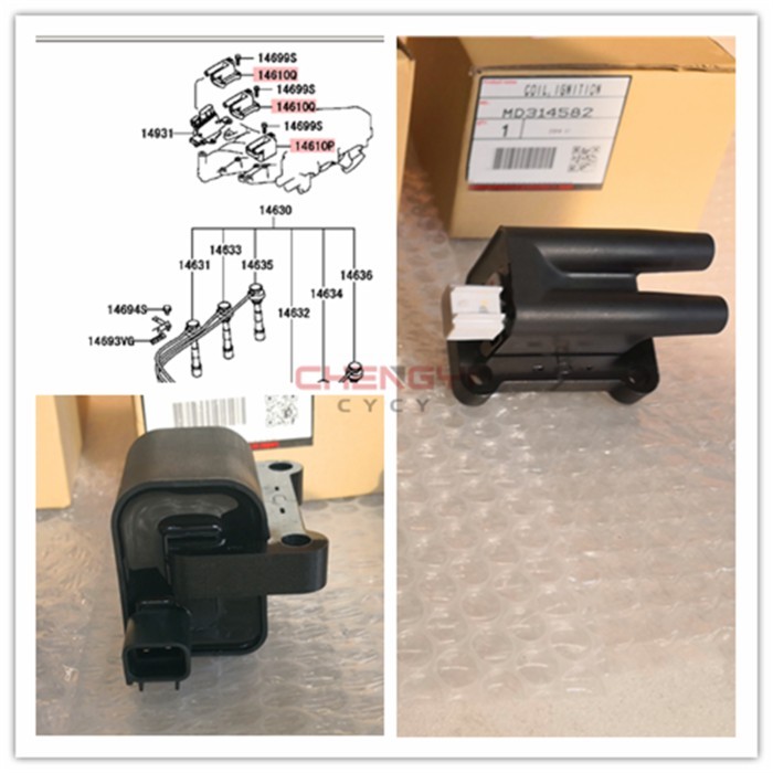 6G72-24 Valve Lgnition Coil  For Pajero Montero K86W K96W V23W V25W V43W V63W V73W V75W MD314582 MD