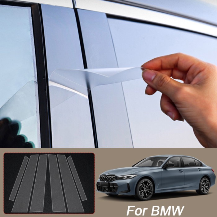 B Pillars TPU Car Protective Film For BMW 2 3 4 5 6 7 SERIES GT I4 I5 I7 SEDAN GRAN COUPE Auto Body