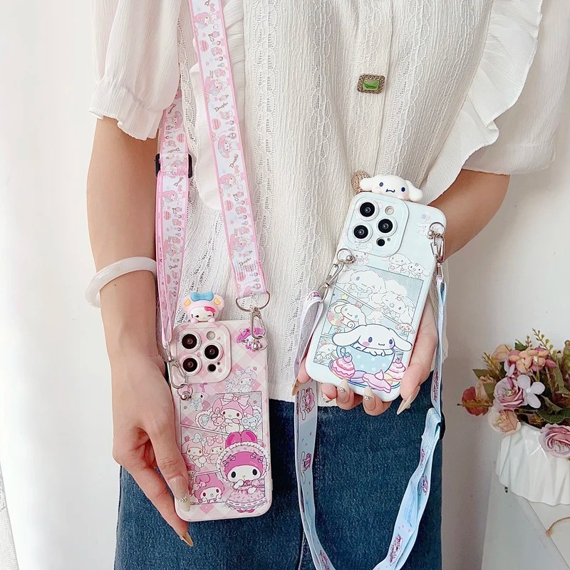 SAMSUNG 3Dการ์ตูนKitty Kuromiเคสโทรศัพท์สําหรับSamsung Galaxy A70S A11 A21S A21 A31 A51 A71 A02 A02S