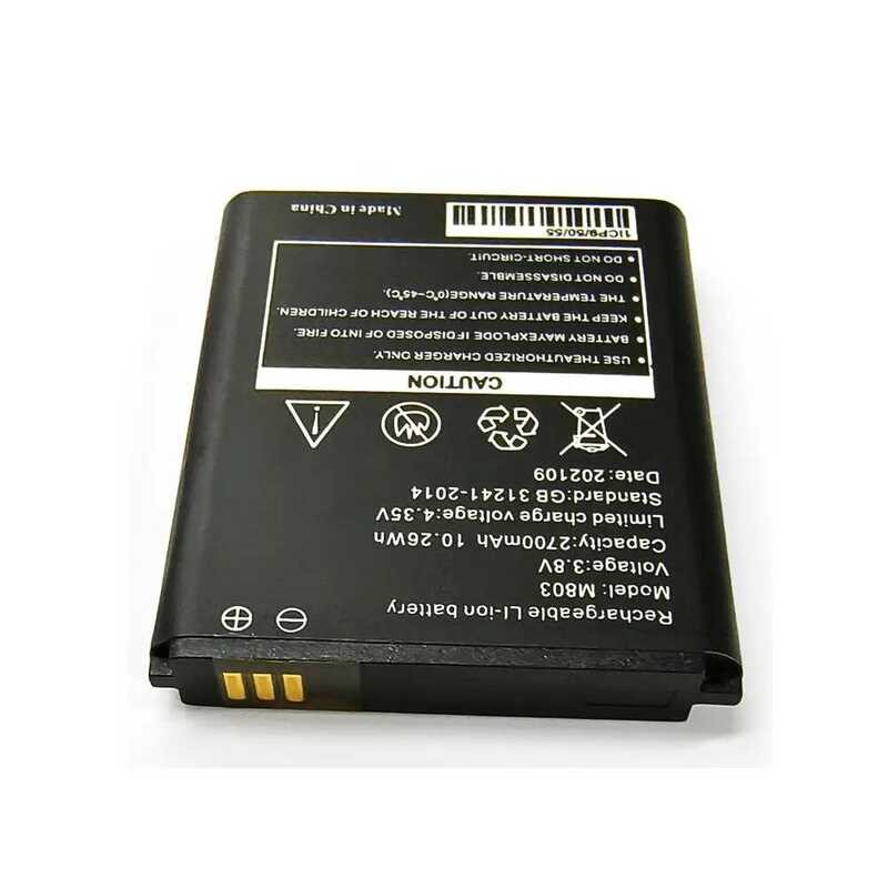 ▥ ใหม่ 3.8V 2700Mah M803 สําหรับ A610 4G LTE Wi-Fi Pоуwifi Router Hotspot Modem แบตเตอรี่