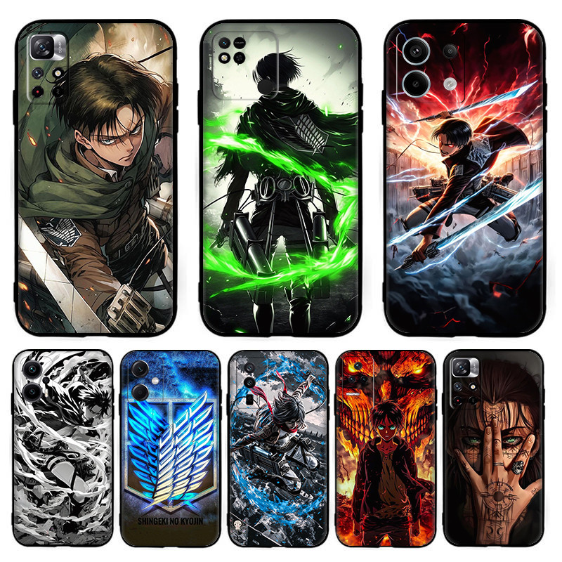 W[1] Anime Attack On Titan สําหรับ Redmi 6 6A Pro 7 7A 8 8A 9 9A 9C 9T NFC TPU ซิลิโคนเคสโทรศัพท์สีด