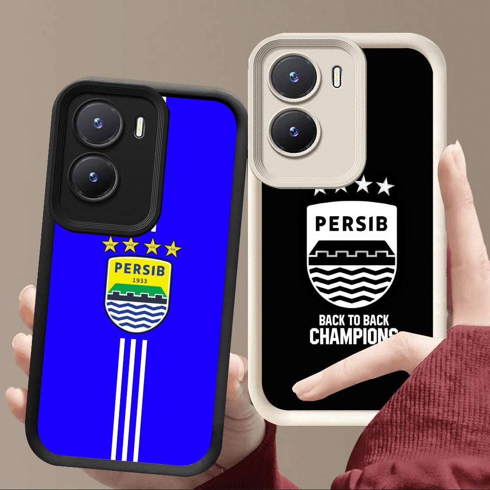 R7 Persib Casing สําหรับ VIVO Y15s Y22 Y35 Y15a Y22s 5G สีดําและสีขาว