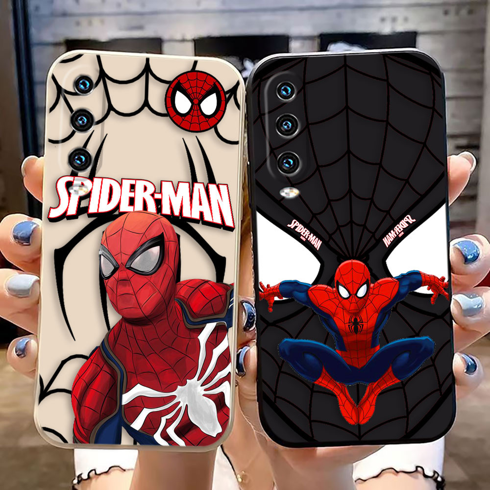 Marvel Spider Spider-Manฝาครอบเคสโทรศัพท์สําหรับHUAWEI MATE 20 NOVA 3I 7I 8I 9 PS P20 P30 P40 Y7 Y9 