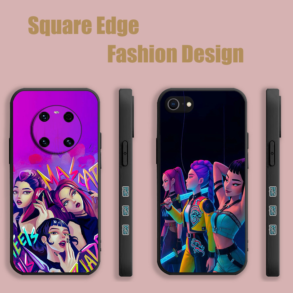 ปลอกสําหรับ OPPO A53 A76 A95 A96 A77 Reno6z Reno 7 4G Kpop Demon Hunters ความงาม CBL82 เคสโทรศัพท์ขอ