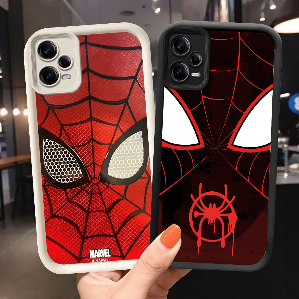 YS-24 Spider-Man LOGO ปลอกซิลิโคนอ่อนนุ่มสําหรับ Xiaomi Redmi หมายเหตุ 12 15C Turbo 3 13X POCO X5 F5