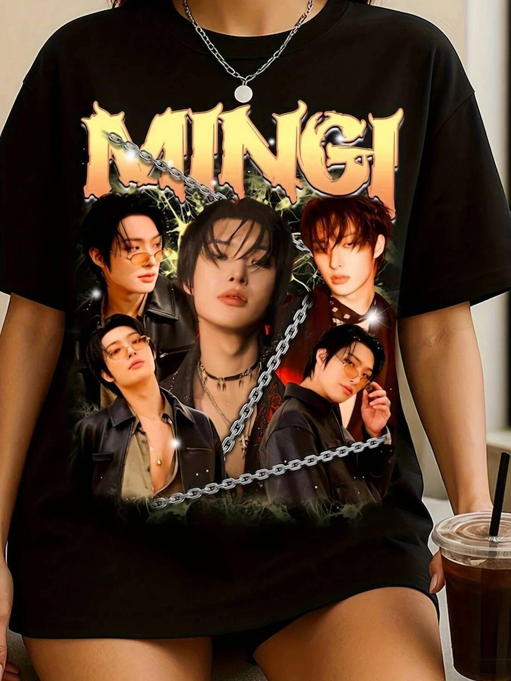 Ateez Retro Graphic T-Shirt - Men's Sportswear Inspired by Band Members