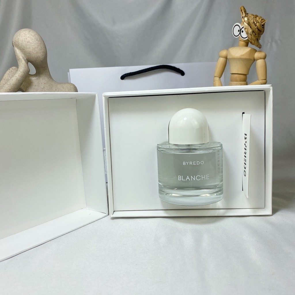 2025 แฟชั่น แฟชั่นเคาน์เตอร์คุณภาพ/75 blanche 2021 บรรจุภัณฑ์ใหม่ byredo Limited White Romantic Pure