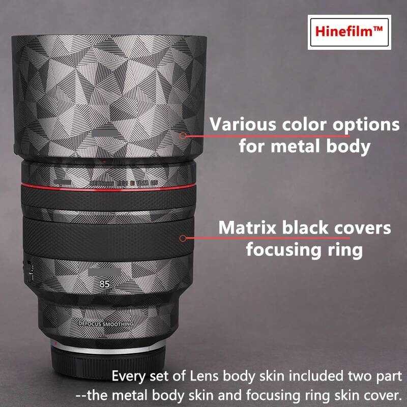 ▥ 85 1.2เลนส์พรีเมี่ยมรูปลอกผิวสำหรับ Canon Rf85 F1.2 L USM เลนส์ป้องกันรอยขีดข่วนฟิล์มห่อสติกเ