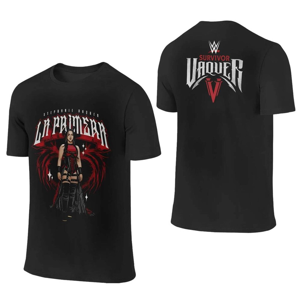 Stephanie Vaquer Men's Tee ความแปลกใหม่ เสื้อยืดแขนสั้นผ้าฝ้ายคุณภาพดี ไซส์พิเศษสำหรับผู้ชาย