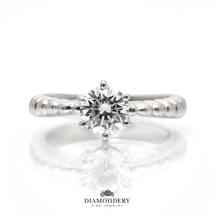 แหวนเพชร Solitaire Wedding Ring