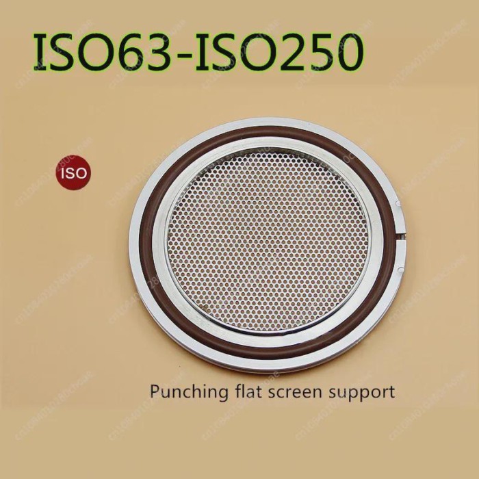 ISO63 ISO80 ISO100 ISO160 ISO200 ISO250 Stainless Steel Vacuum Plat Screen Filter Bracket Net With