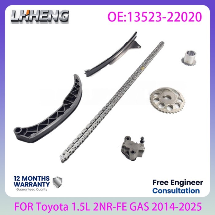 Engine Timing Chain Kit OEM 13523-22020 For Toyota Corolla 1.5L 1.5 L T L4 GAS 2NR-FE Engine Comple