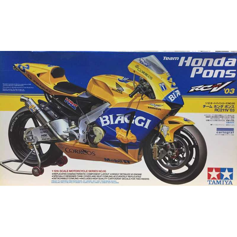ทาสี TAMIYA 14095 1/12 HONDA RC211V 03 สีคาเมล