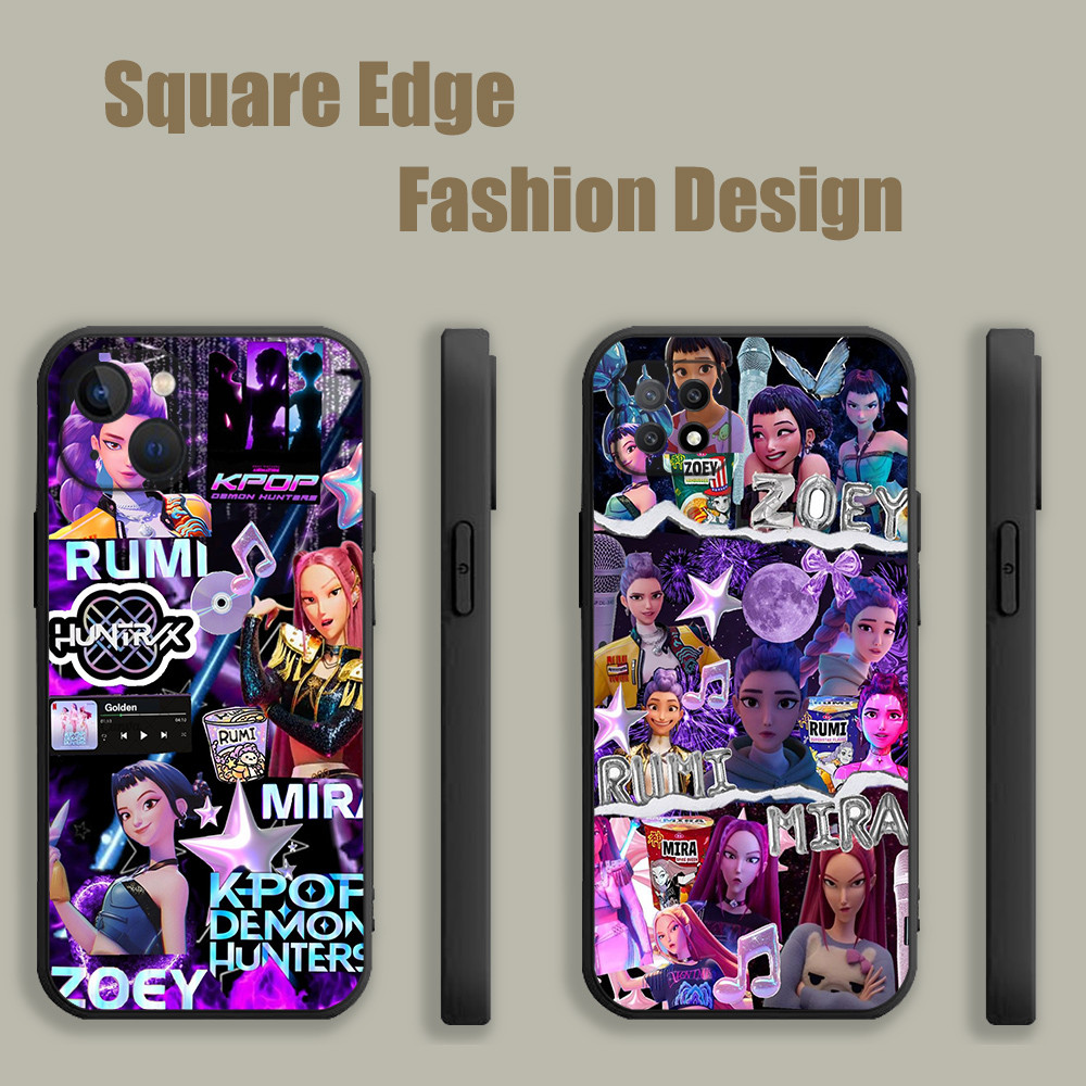 สําหรับRedmiหมายเหตุ11 11t 11s 12s 12 Pro Plus 5G 12C 13C kpop demon hunters rumi Zoy Miiraสีม่วงควา