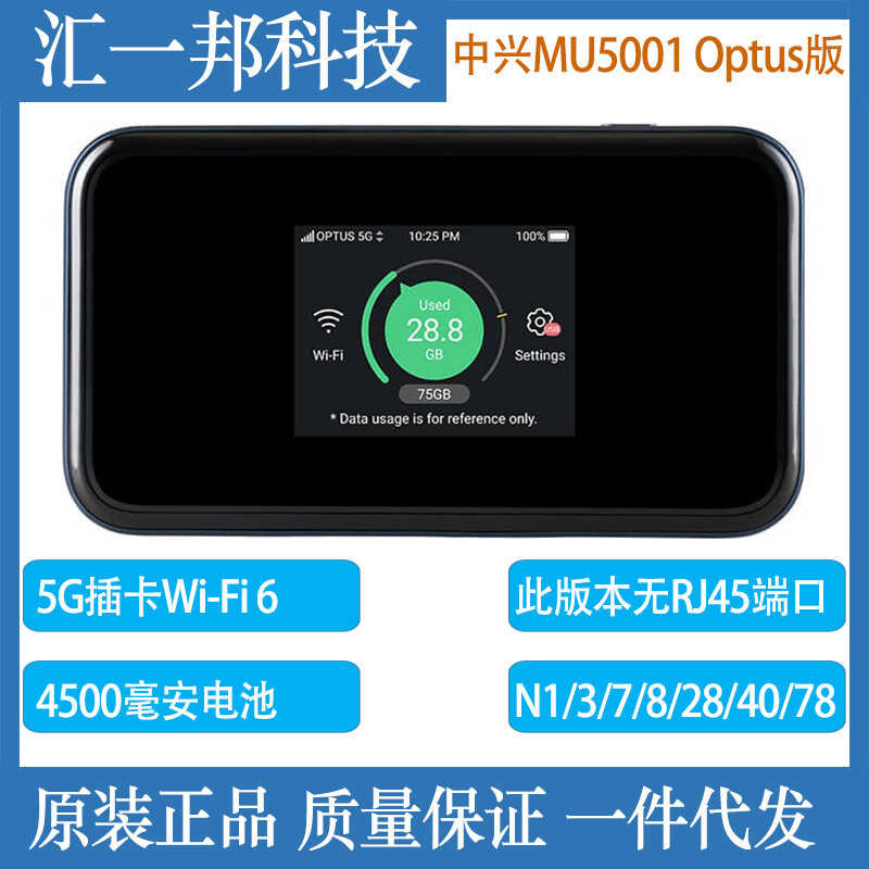 เหมาะสําหรับ ZTE 5G Mom Optus MU51 แบบพกพา WiFi6 Mobile Hotspot 5G การ์ดเราเตอร์