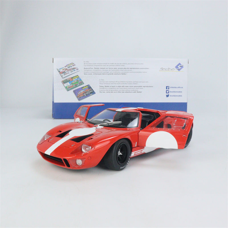 รถ Solido Solido รุ่น 1: 18 โลหะผสมประตูคู่ Ford GT40 Mk.1