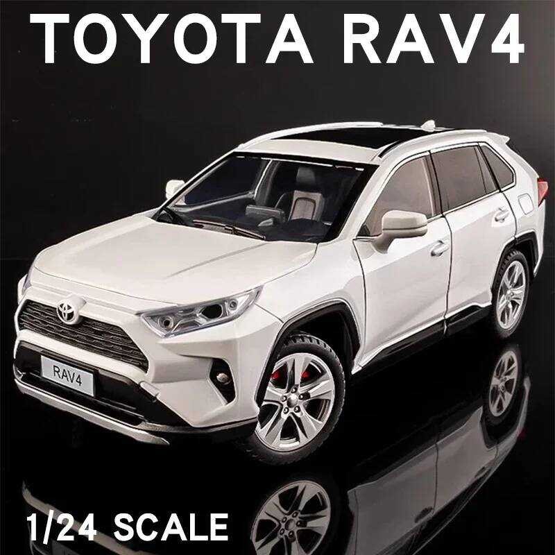 C C 1/24 Scale Toyota Rav4 Off-Road S Model Car Metal Diecast Vehicle Simulation Collection Sound &
