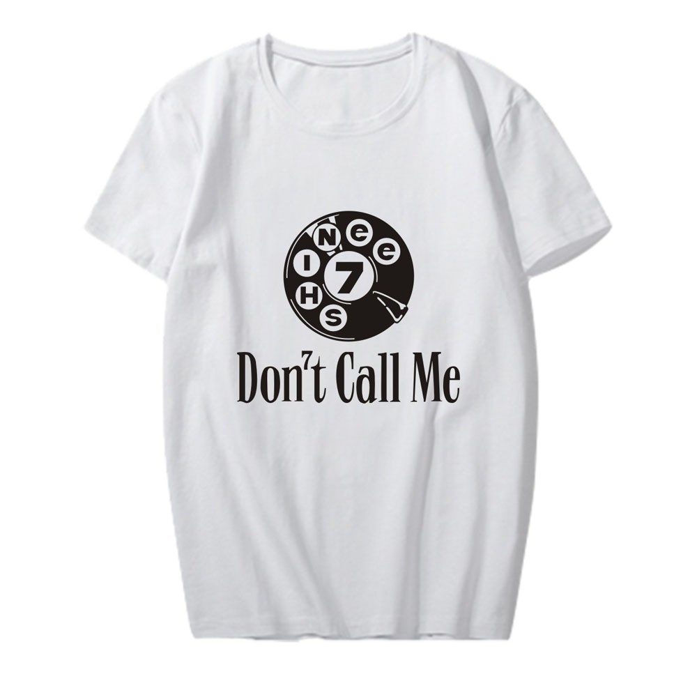 ใหม่ T-Shirtคอลูกเรือเสื้อยืดคอกลมKpop SHINee Regular Album 7 Don't Call Me T-shirt Unisex Tshirt C