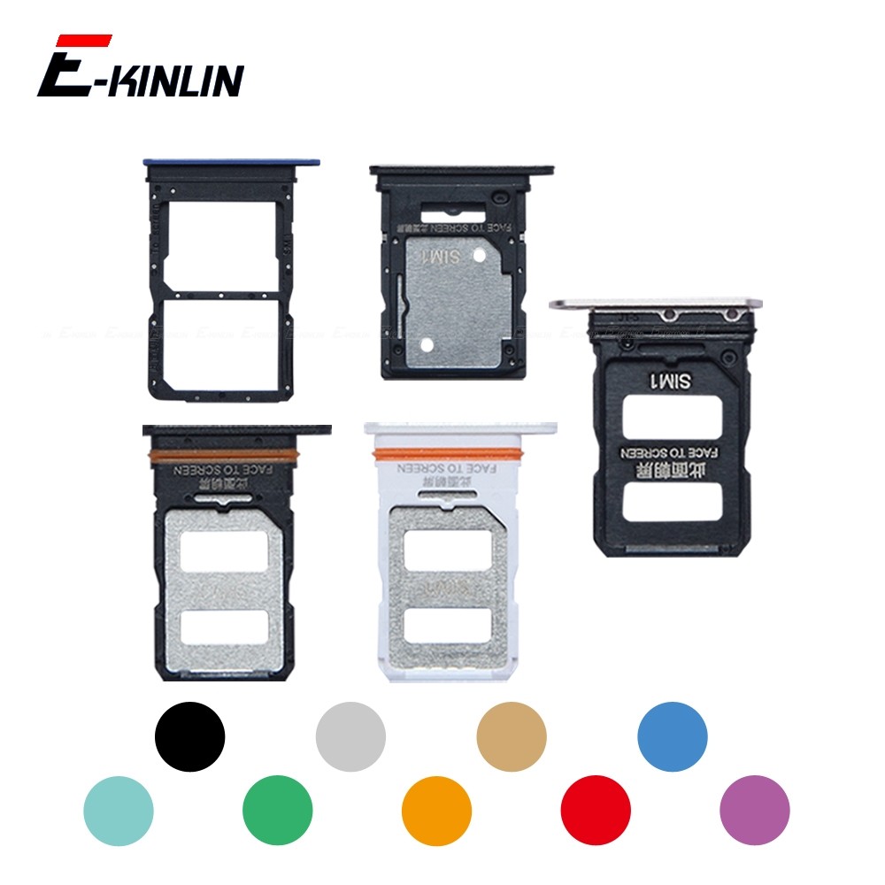 Sim Micro SD Card Socket Holder Slot ถาด Reader สําหรับ OPPO Realme U1 V3 V5 V11 V11s 5G อะแดปเตอร์ค