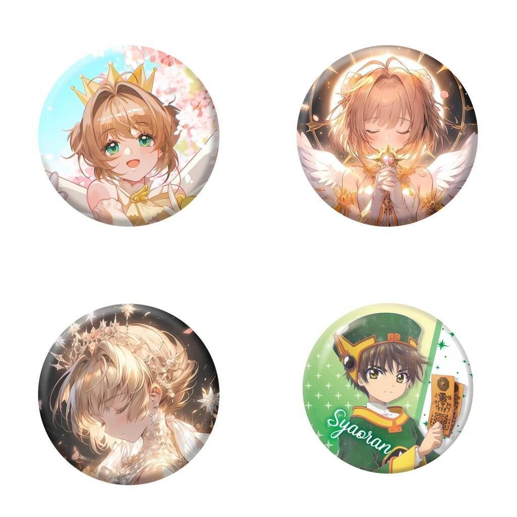 อะนิเมะ KINOMOTO Cardcaptor Sakura CCS‌ LI SYAORAN คอสเพลย์ COSTUME Badge Pin SPTE Tinplate เข็มกลัด