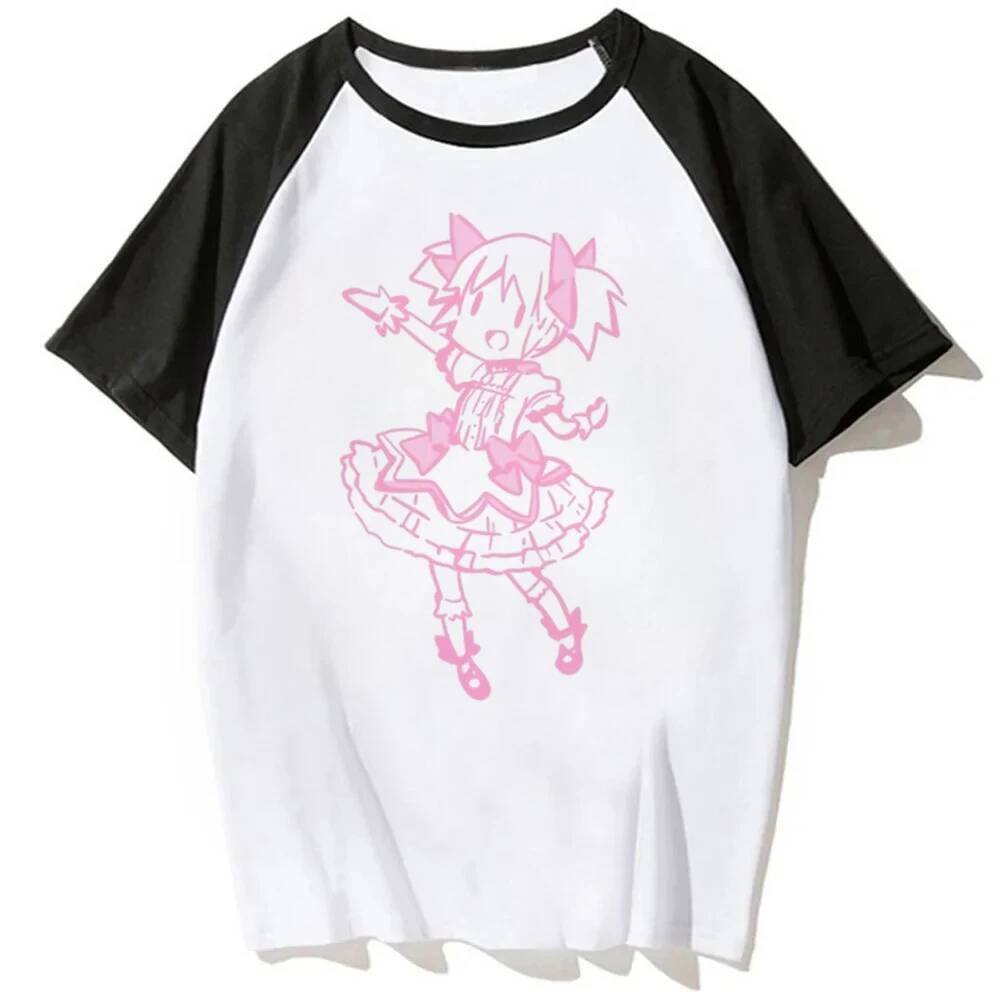 Madoka Magica TShirt วัยรุ่น Dollette ฉาก vintage Harajuku TShirt ญี่ปุ่น Dollette goth