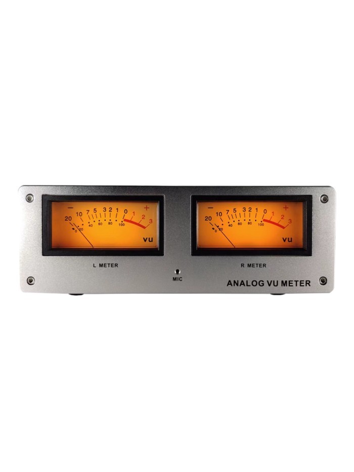 MIC-73 Voice Controlled Square VU Meter Head Level Meter Finished Machine Aluminum Alloy Panel LED
