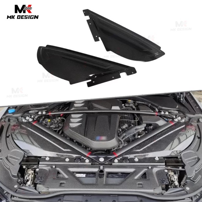 Dry Carbon Fiber Engine Bay Air Intake Cover for BMW M3 G80 M4 G82 G83 2021+ Engine Intake Triangul