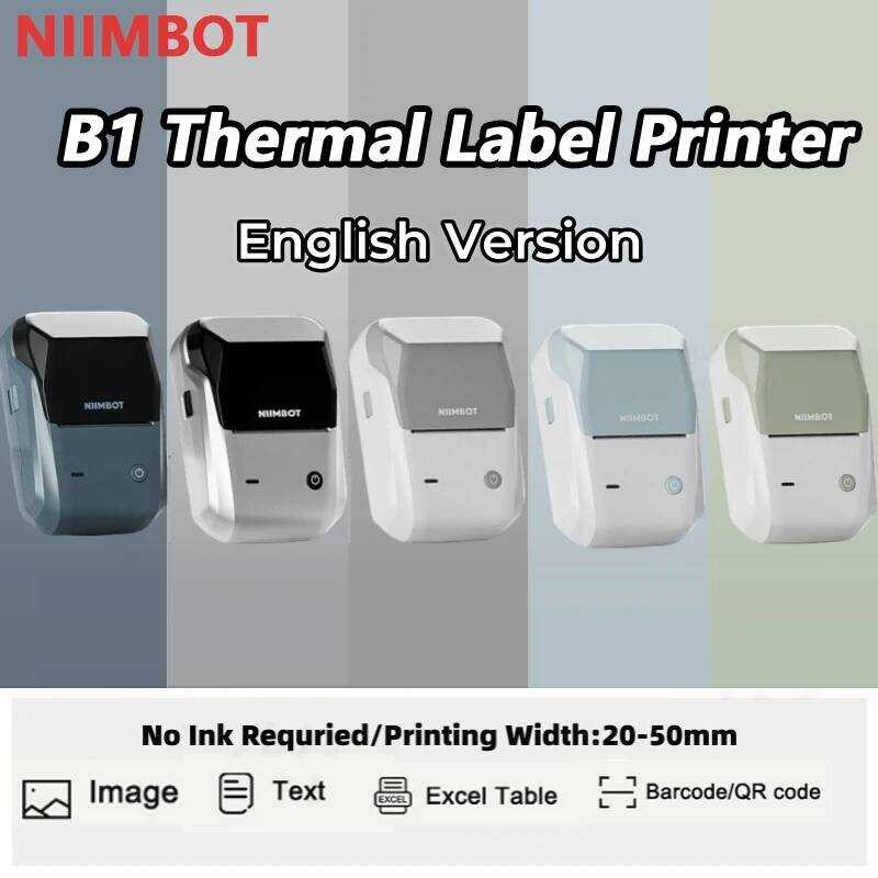Niimbot B1 Portable Mini Multiftion สําหรับ Commercial/ในประเทศการจําแนกประเภทเครื่องพิมพ์ฉลากกาว 20