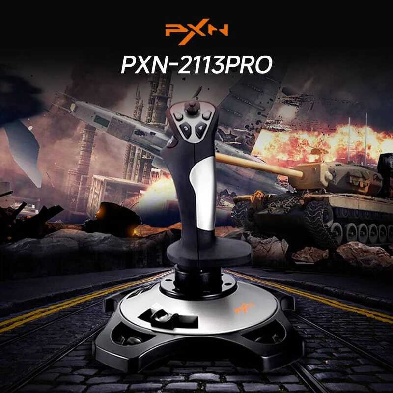 PXN-2113 Pro จอยสติ๊กจําลองGamepad Controller PC FlightจําลองPIT StickสําหรับPC/เดสก์ท็อปเกมอุปกรณ์เ