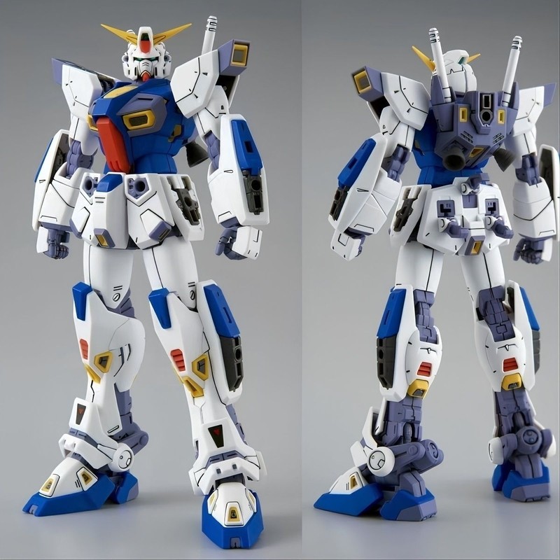 MG 1/100 Gundam F90 (P-Bandai Ver.) ชุดโมเดลพร้อมสติ๊กเกอร์และขาตั้ง 14 ปีทารกแรกเกิด