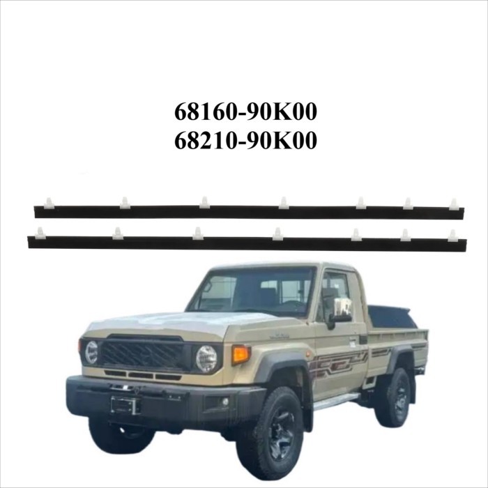 68160-90K00 68210-90K00 1 Pair Door Belt Weatherstrip for Land cruiser 70 Series lc79 pick up FRONT