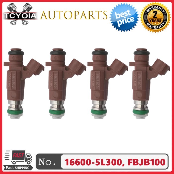 4pcs/lot Fuel Injectors 16600-5L300 FBJB100 FOR Nissan N16 D22 SUPER SALOON Pickup Teana QG18DE QG1