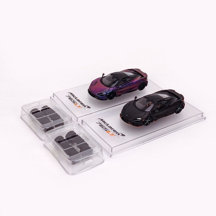 CM 1: 64 Elva Mclaren Mclaren 765LT ELVA British Supercar โมเดลรถจําลองโลหะผสม