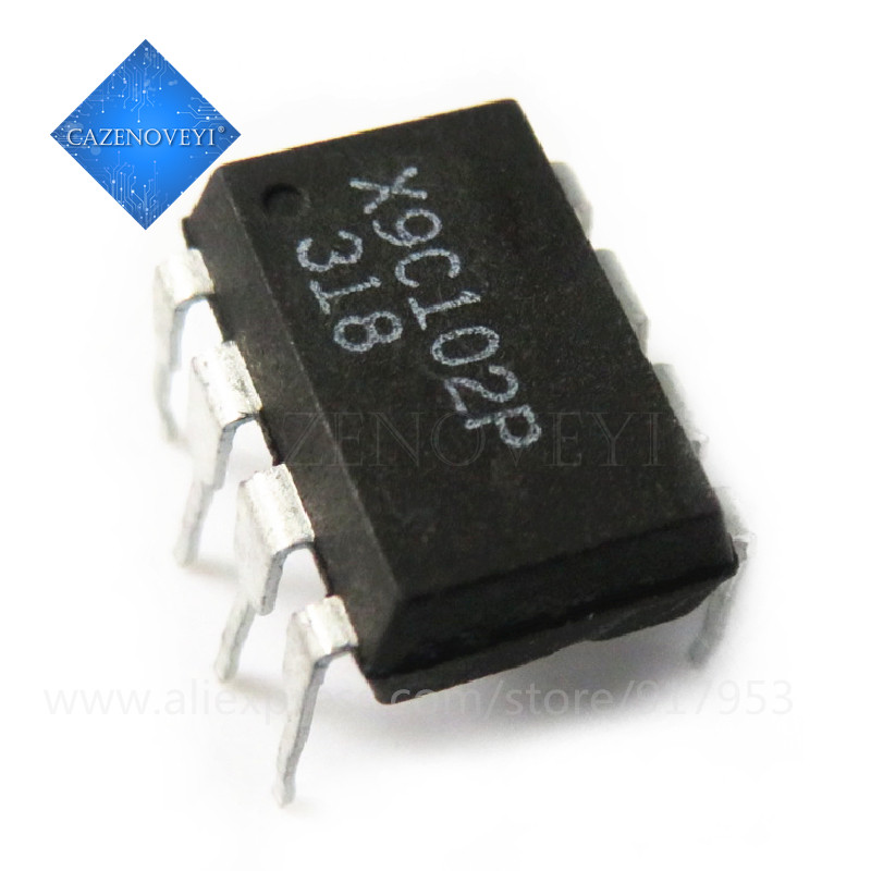 2 ชิ้น X9C102PIZ X9C102PZI X9C102P X9C102 DIP-8 ชิปเดิมใหม่