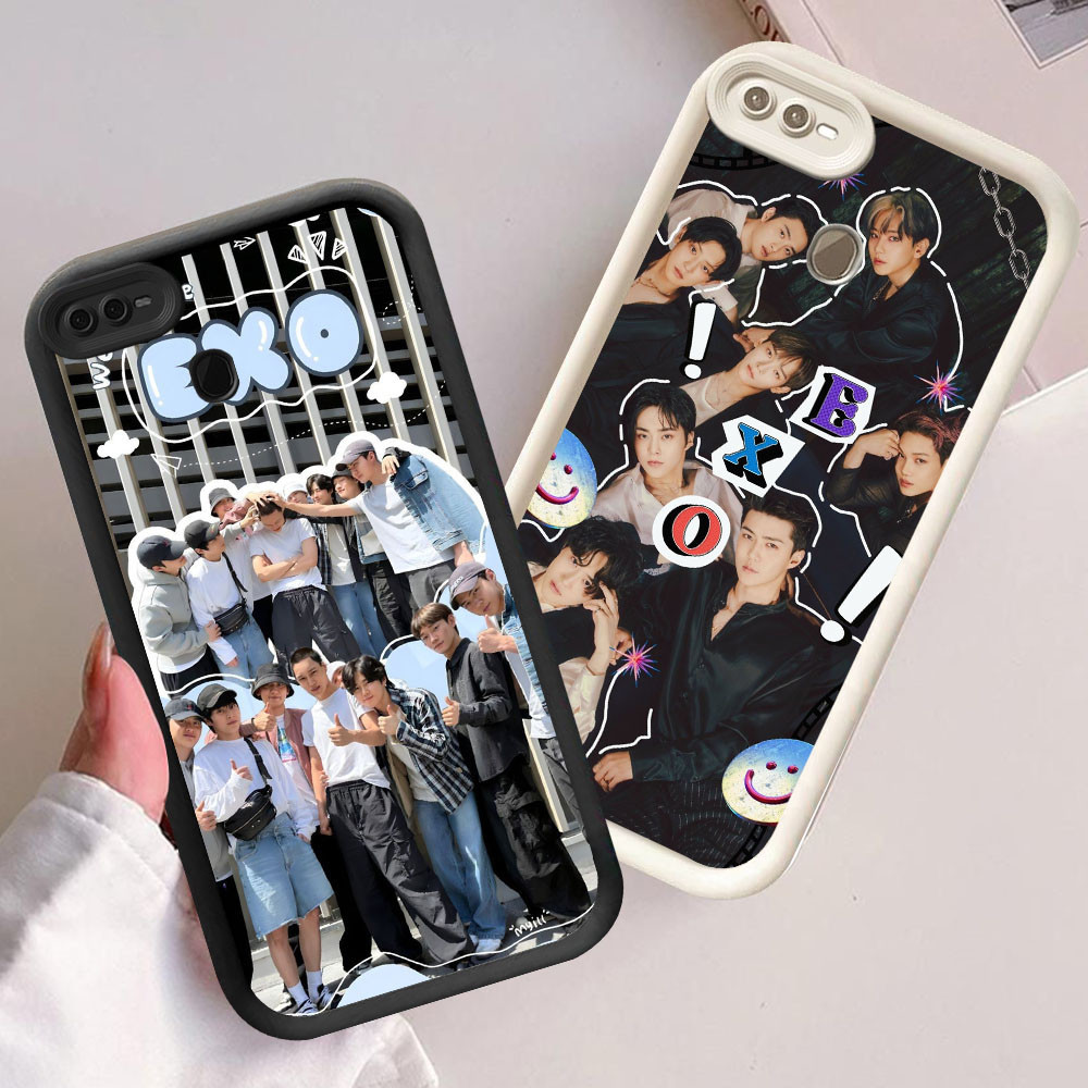 YS-4 EXO ปลอกซิลิโคนอ่อนนุ่มสําหรับ OPPO A7 F7 A12s A12 F9 A5S Realme 2 Pro