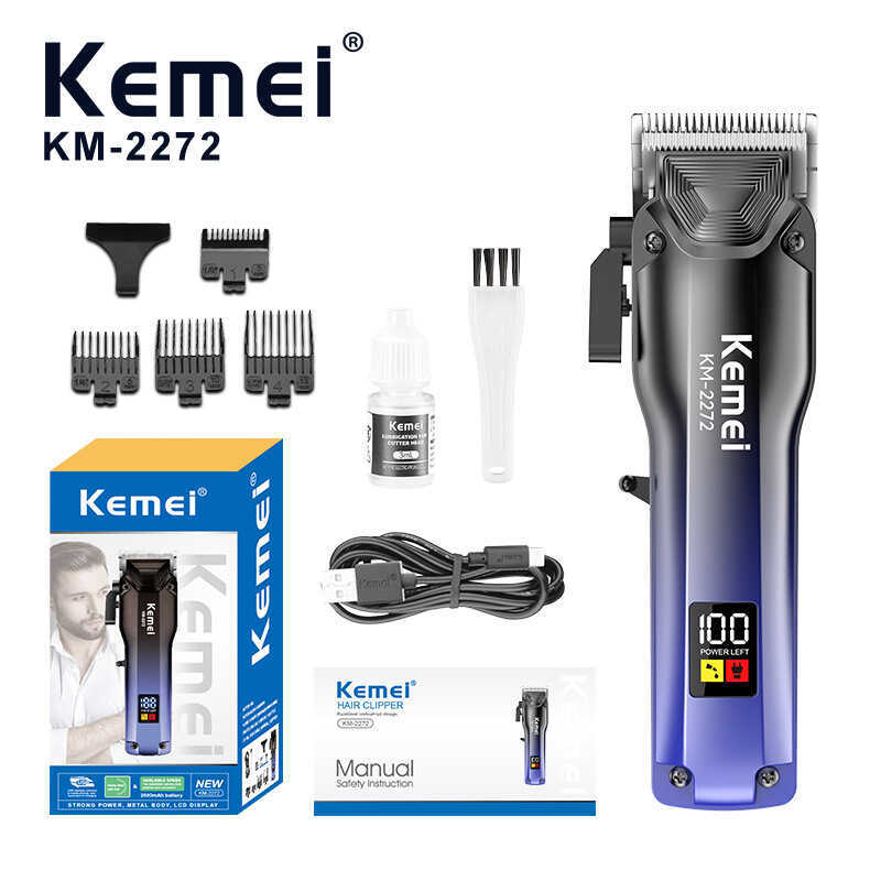 ที่กําหนดเอง kemei Professional Hair Clipper โกนหนวดไฟฟ้าผม Clipper KM-2272 ร้านทําผมเฉพาะไฟฟ้าผม Cl