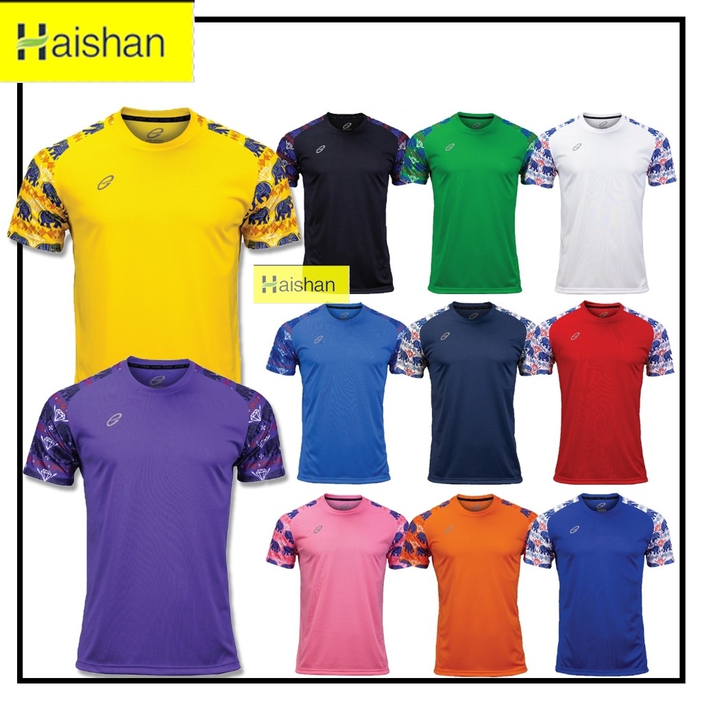 [EG1019] เสื้อคอกลมพิมพ์ลาย เนื้อผ้าไมโครทีคูล ระบายอากาศได้ดี ใหญ่สุดถึง 12-A