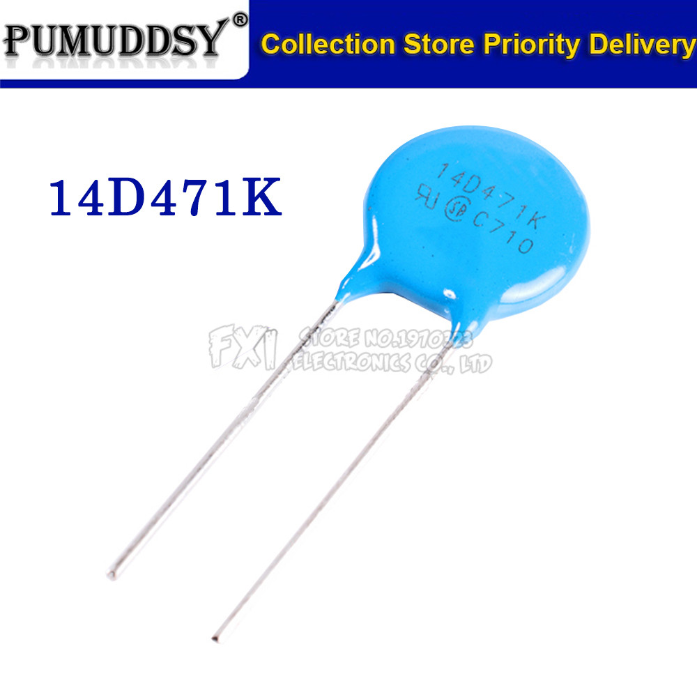 10 ชิ้นวาริสเตอร์ 14D471K 470V piezoresistor 14D471