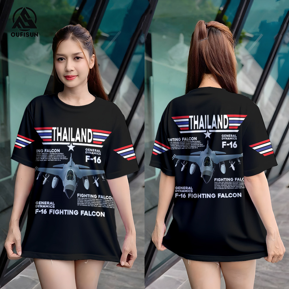 ประเทศไทย F-16 ที่ทันสมัภูมิใจสั้น-sleeved เสื้อยื(unisex นนักพฤกษศาสตร์)ประเทศไทย F-16