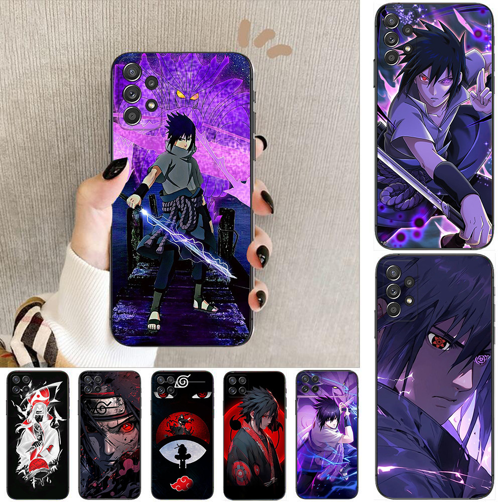 Samsung A22 A55 A56 J4 J6 J8 2018 J4 J5 J6 J7 Prime Plus Core Z2 อะนิเมะ Uchiha Sasuke เคสโทรศัพท์สี