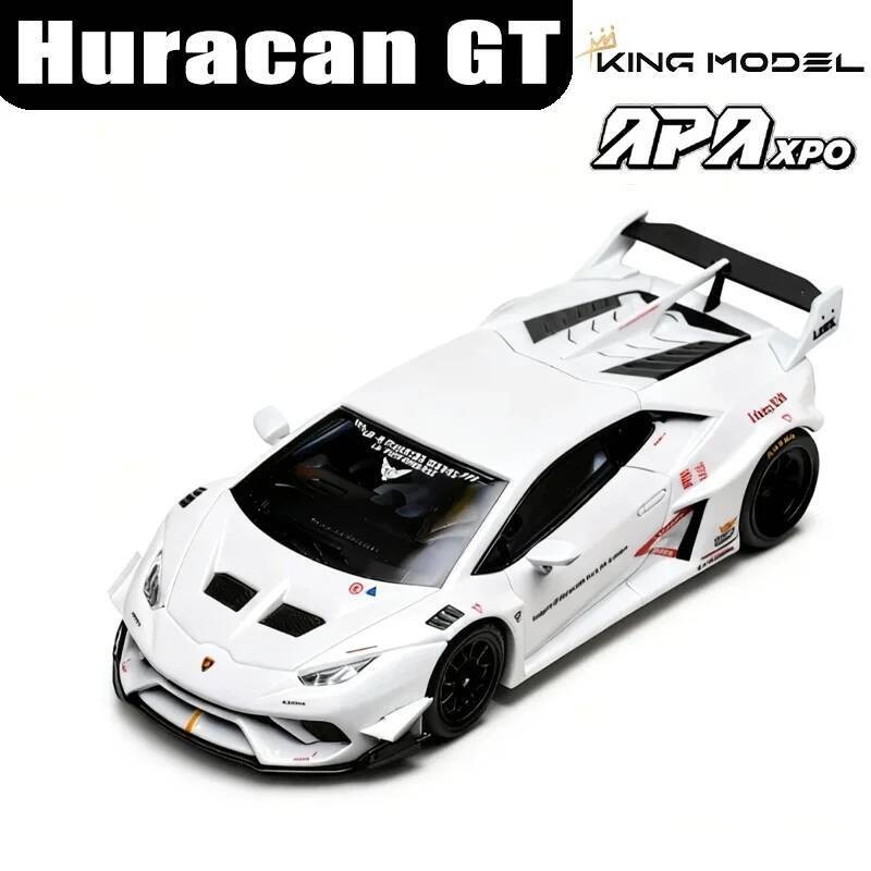 KING รุ่น 1/64 Huracan GT LBWK APAxpo โลหะผสมมอเตอร์ของเล่น Die-casting โลหะคอลเลกชัน Boy ของขวัญคริสต์มาส