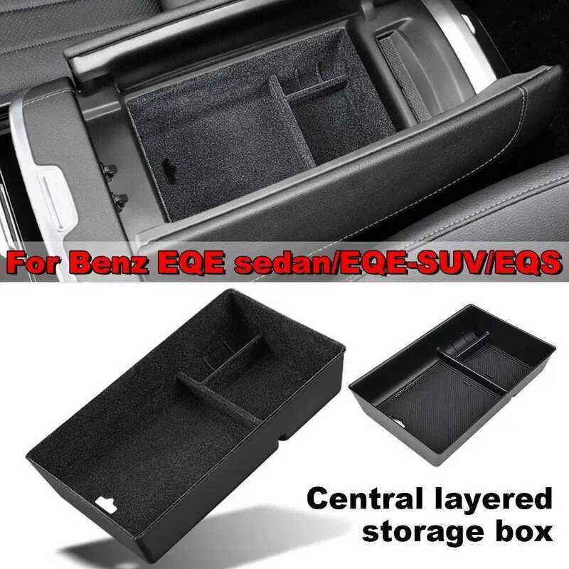 สําหรับ Mercedes EQE ซีดาน/EQE-SUV/EQS รถ Organizer กล่องที่เท้าแขน Center คอนโซล Sundries ถาดอุปกรณ