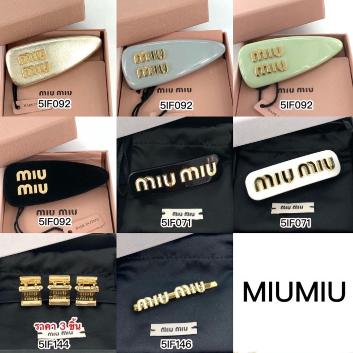 MIUMIU Hairclip ของแท้ 100% [จัดส่งฟรี]